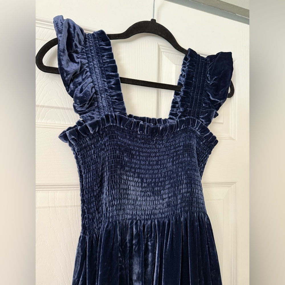 Hill House Home Navy Velvet Nap Dress